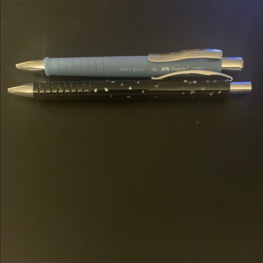 Faber-Castell Blue and Black Ballpoint Pens Set